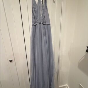 White by Vera Wang Soft Gray Dress